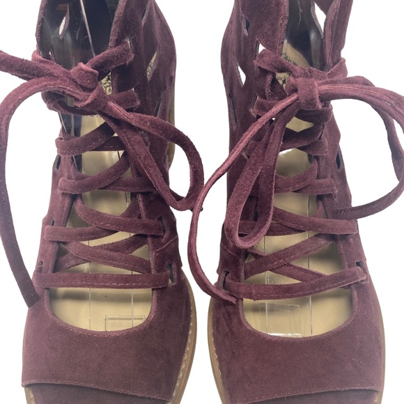 Vince Camuto Womens Tressa Lace Up Heel Booties Sandals - Size 7.5 - Picture 5 of 13